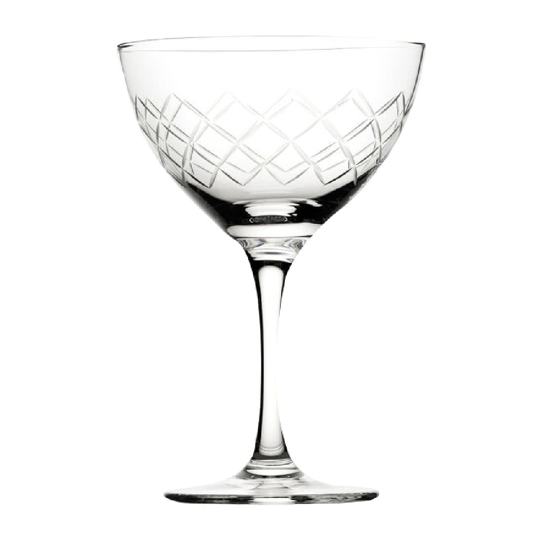 Verres à martini Utopia Raffles Diamond 190 ml (lot de 6)