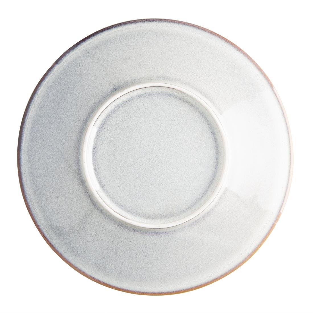Assiettes plates Olympia Drift gris uni 280 mm (lot de 4)