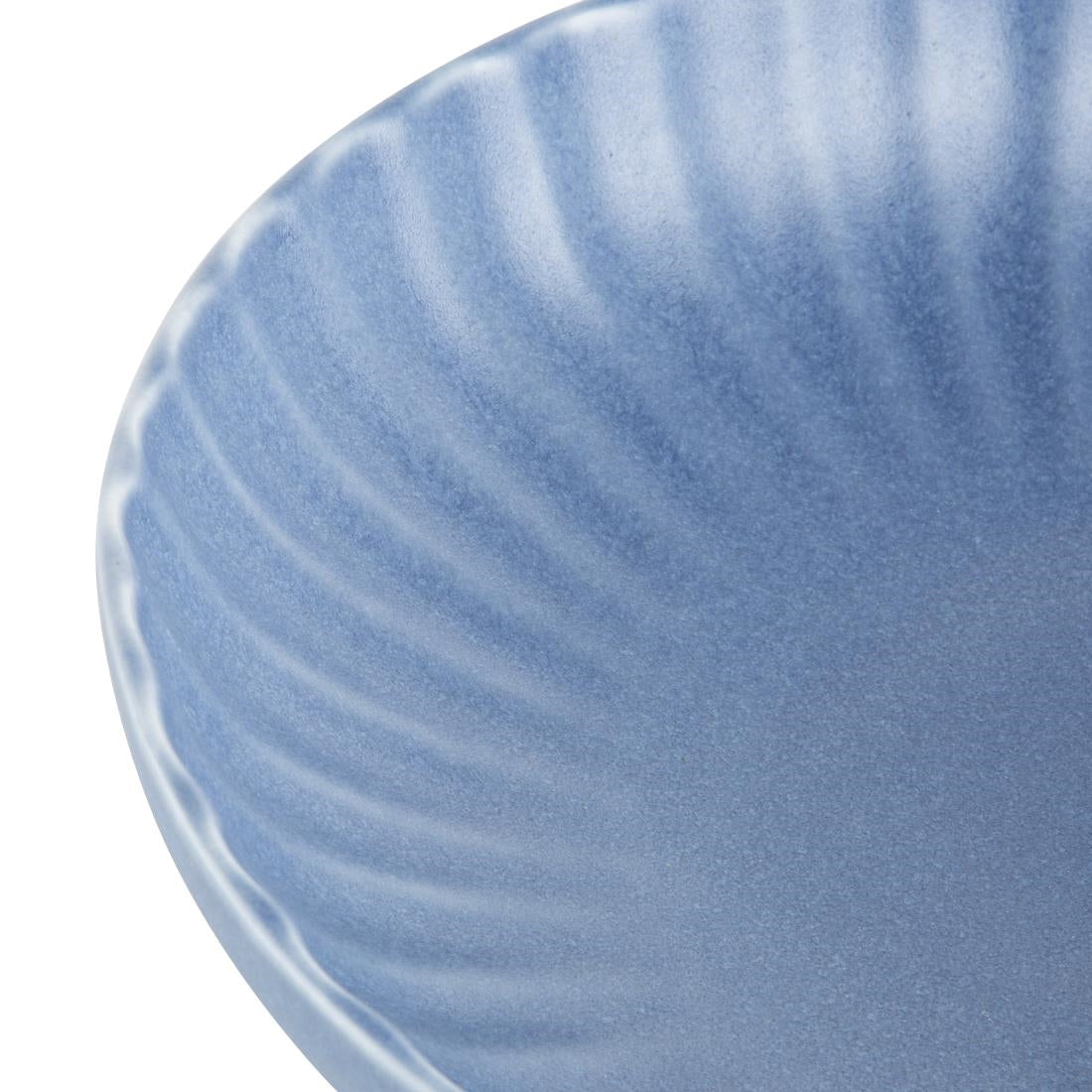Assiettes calottes Olympia Corallite bleues 220mm (lot de 6)