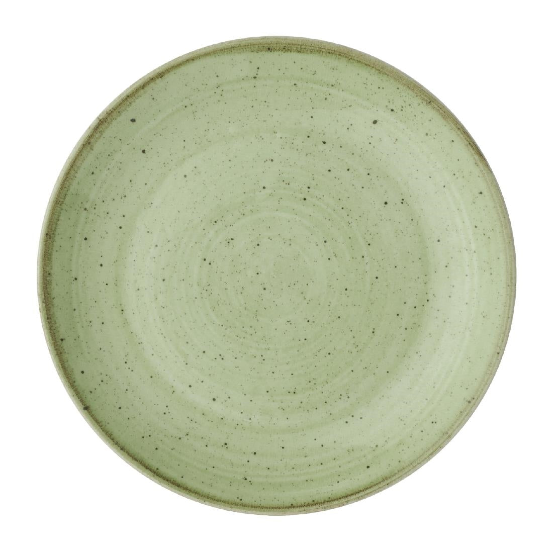 Assiettes avec rebord Churchill Stonecast Sage Green 165mm (Lot de 12)