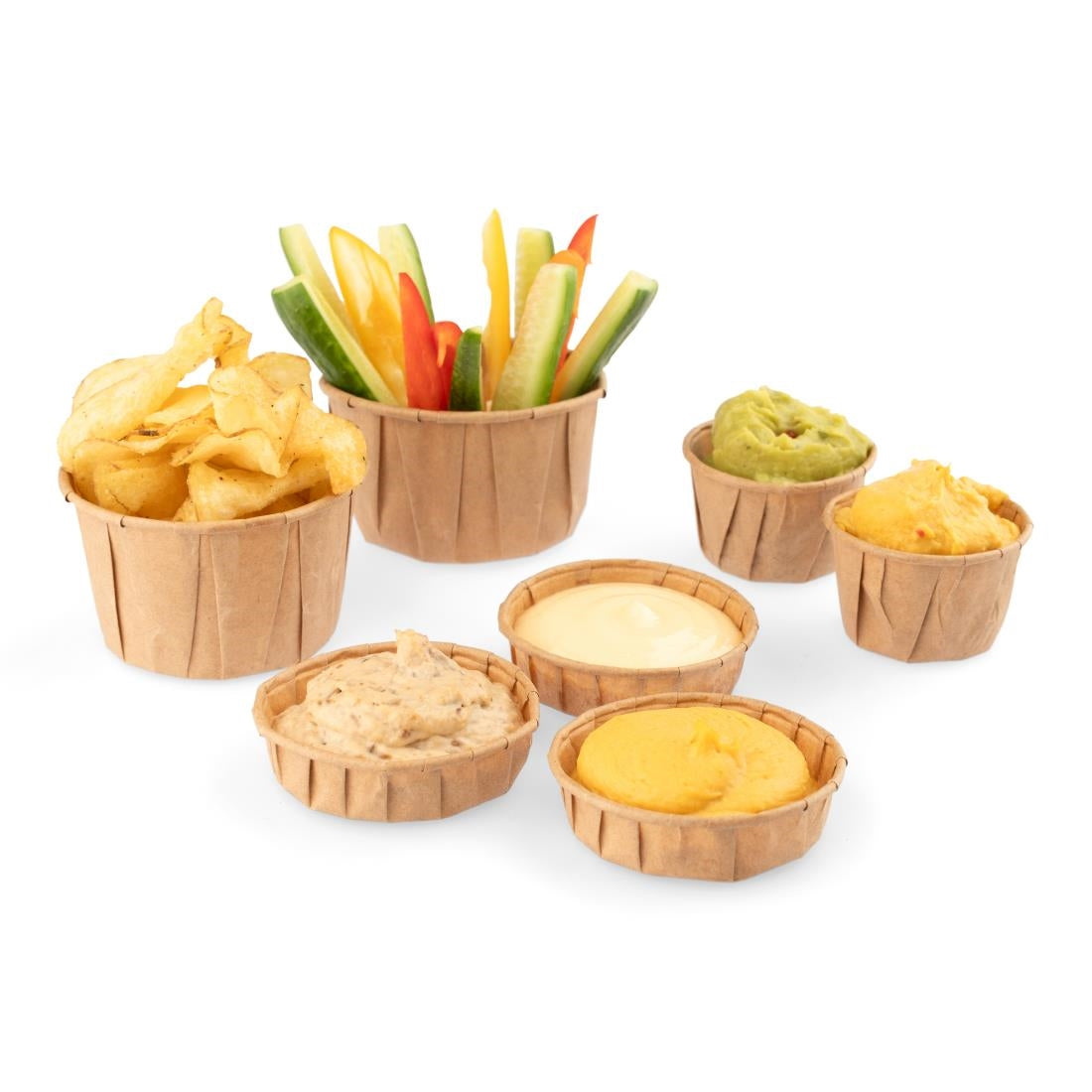 Pots ronds en papier FSC® Sier Disposables marron 37ml (lot de 200)