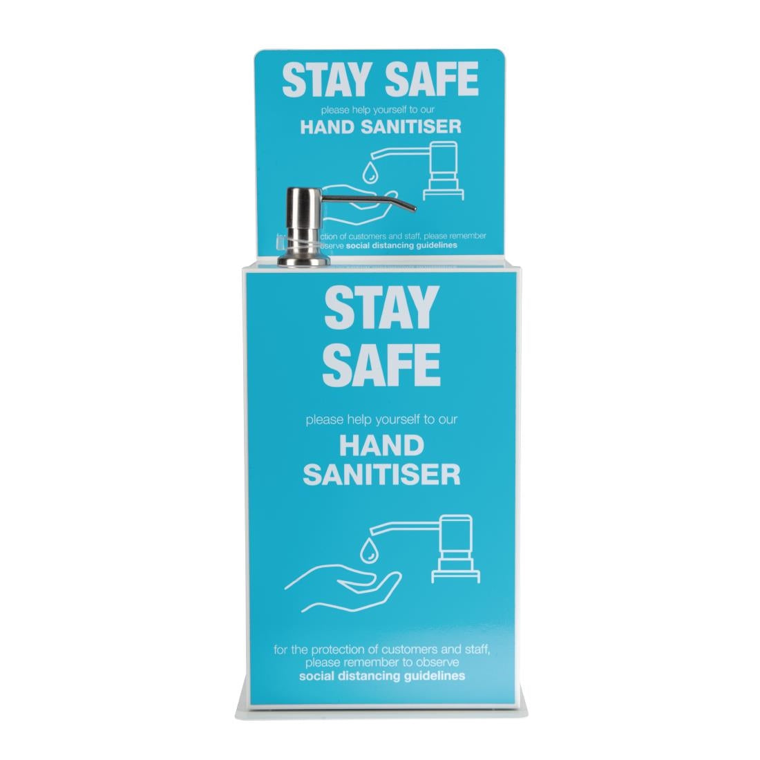 Station de désinfection des mains de comptoir/murale 5L - NISBETS