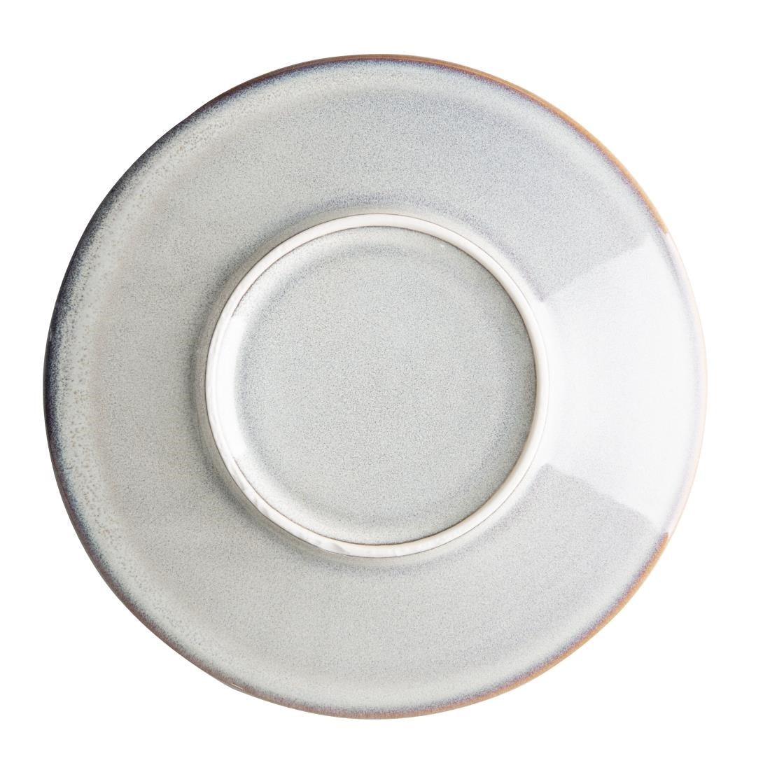 Assiettes plates Olympia Drift gris uni 230 mm (lot de 6)