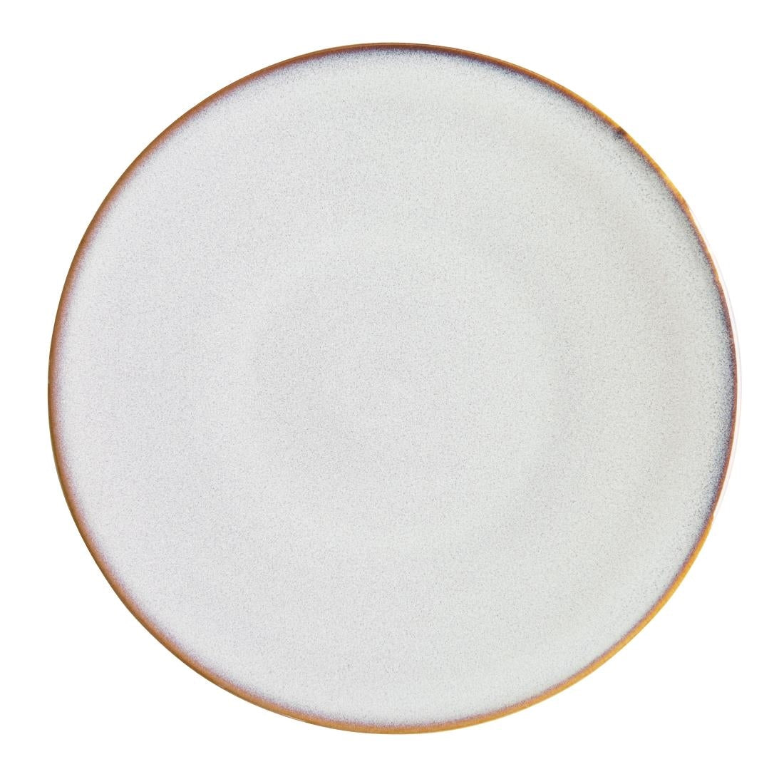 Assiettes plates Olympia Drift gris uni 230 mm (lot de 6)