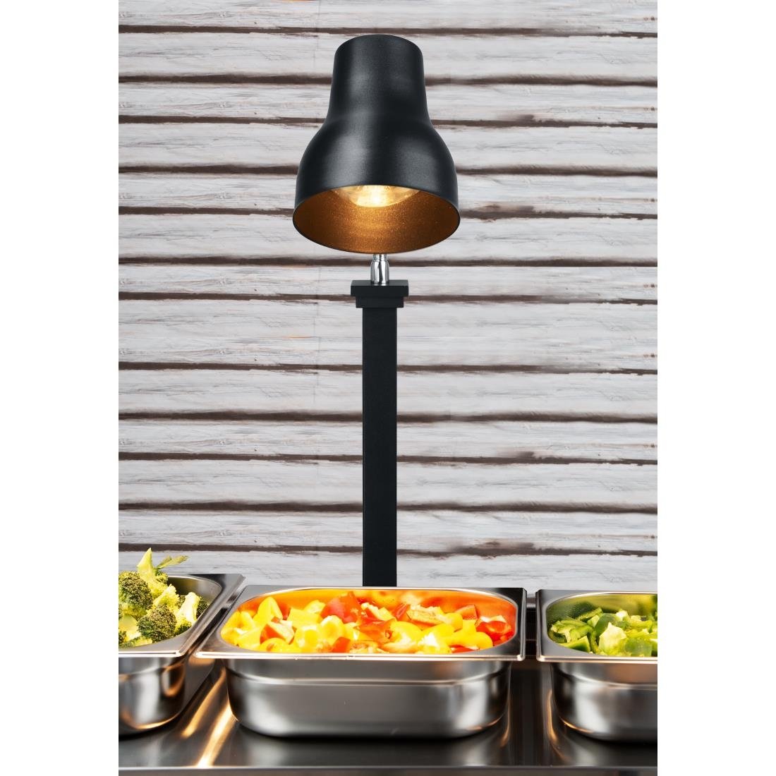 Lampe chauffante sur pied Buffalo noir mat 250 W - NISBETS