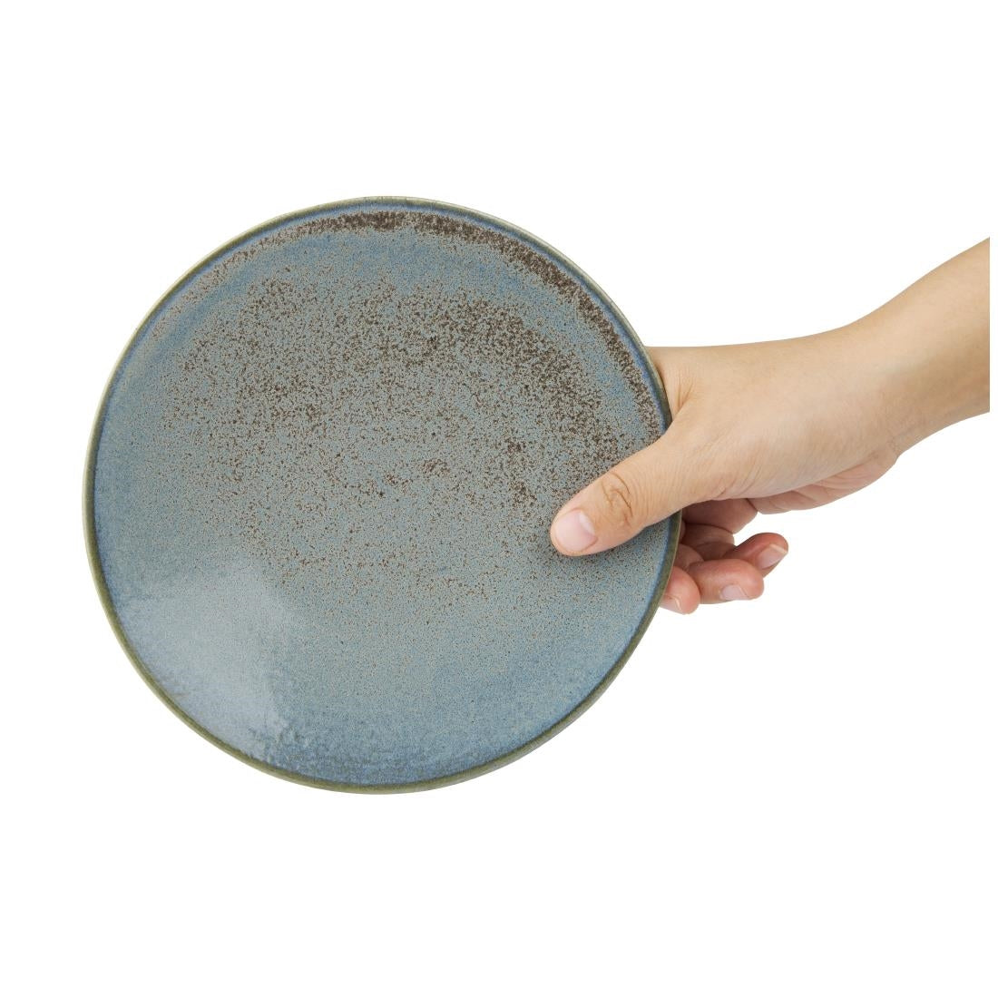 Assiettes plates Olympia Ember Blue 180mm (lot de 6)