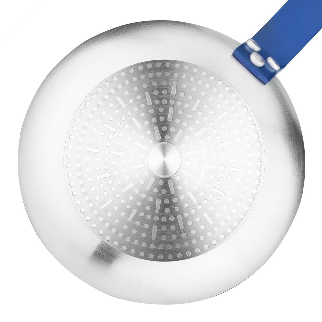 Poêle en aluminium antiadhésive Hygiplas Teflon Platinum Plus avec poignée bleue 28cm