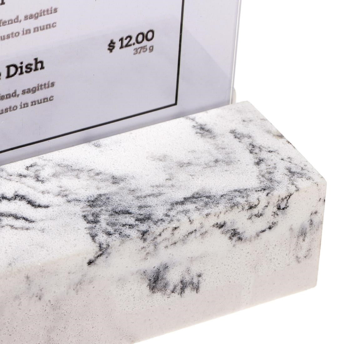 Présentoir de table Europel A5 polystone blanc