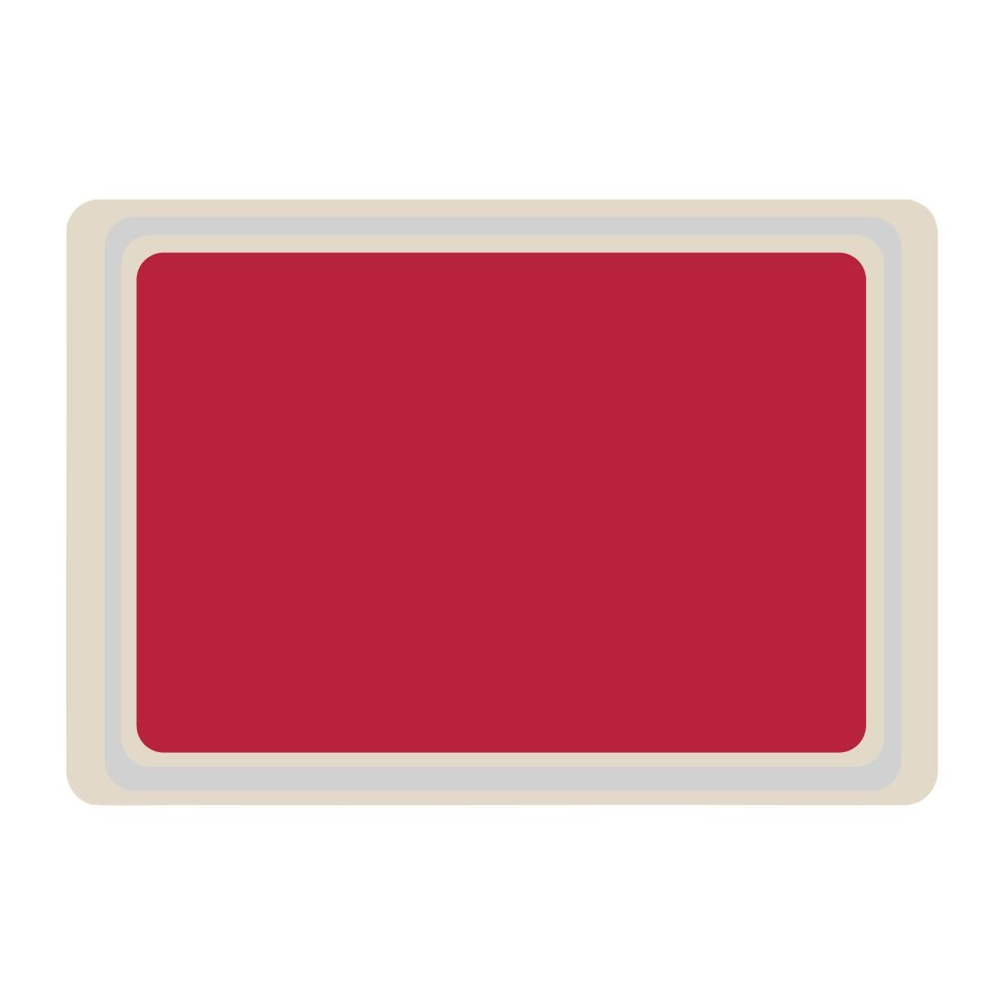 Plateau de service en polyester Roltex Euronorme 530x370mm rouge - NISBETS