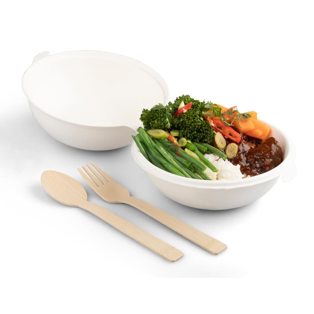 Fourchettes en bambou Sier Disposables 170 mm (lot de 50)