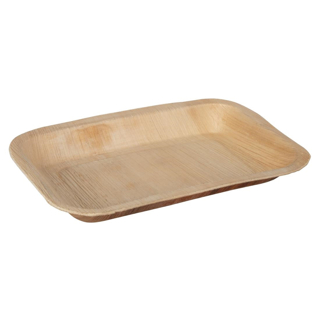 Assiettes creuses rectangulaires en feuilles de palmier Fiesta Compostable 250mm (lot de 100)