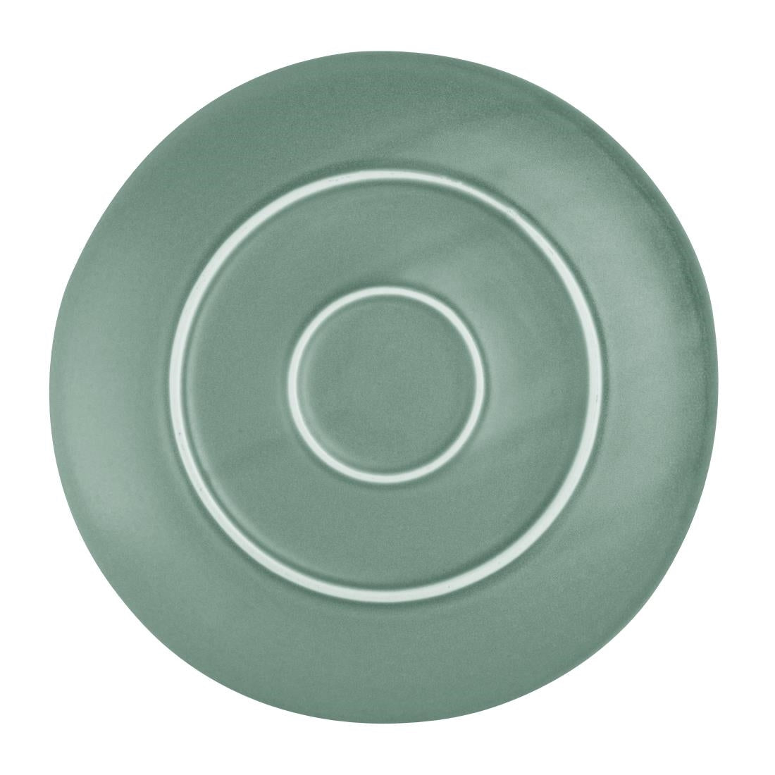 Assiettes plates Olympia Corallite vertes 280 mm (lot de 6)