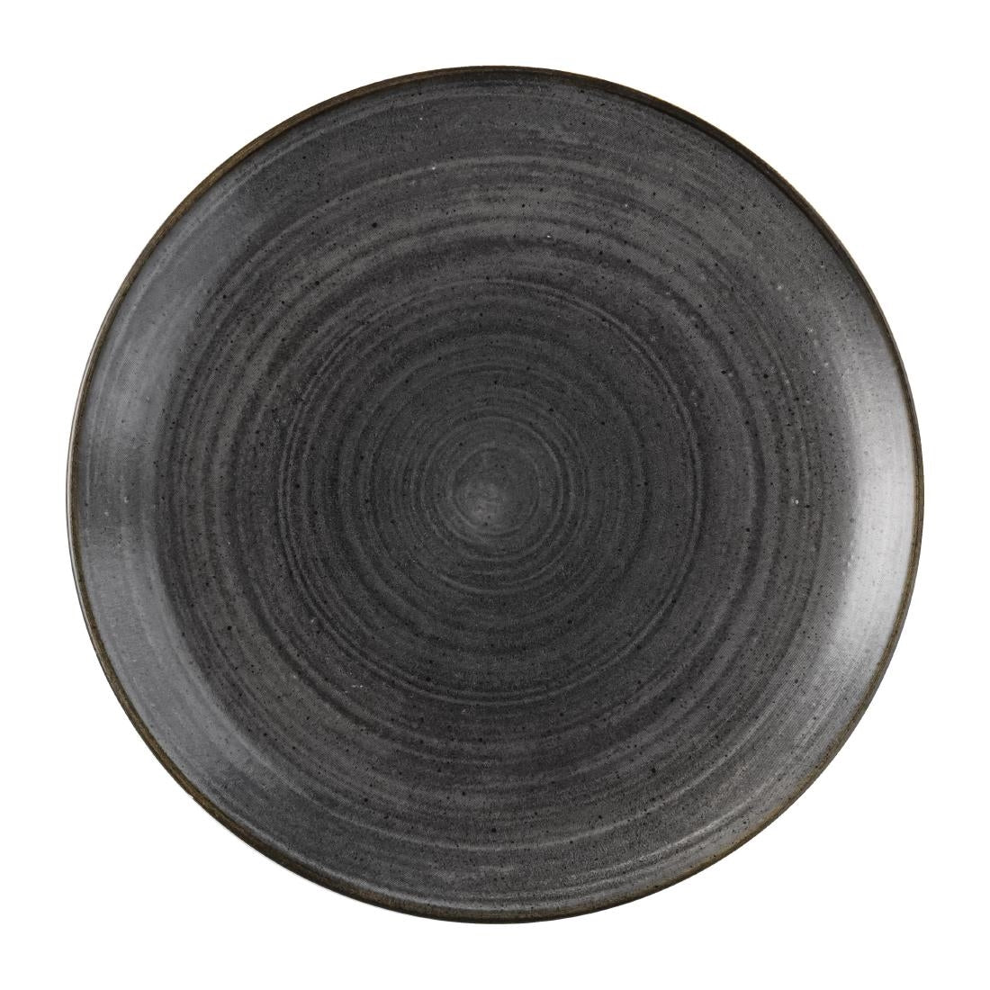 Assiettes rondes Churchill Stonecast Raw Evolve Black 286mm (Lot de 12)