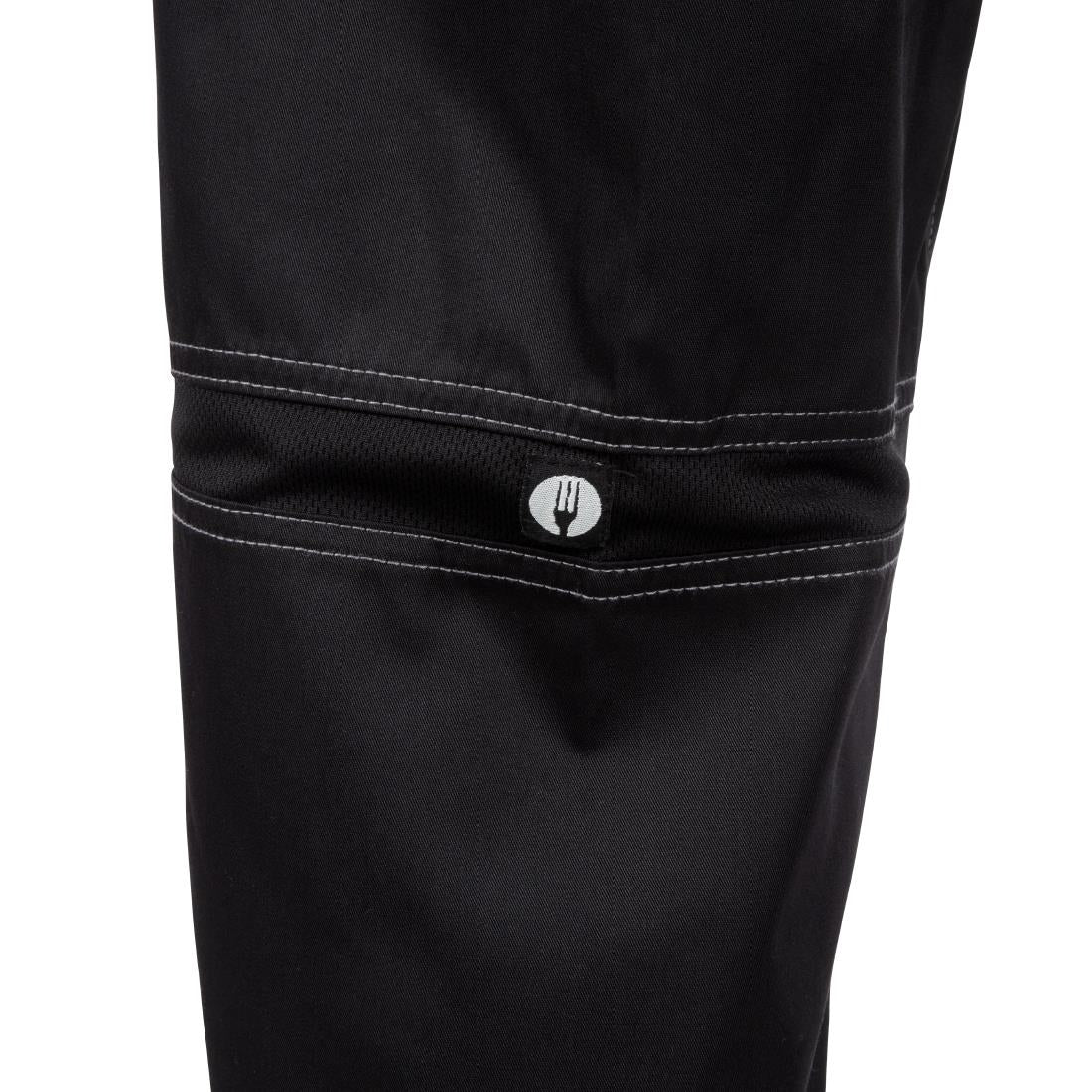Pantalon de cuisine mixte Baggy Chef Works noir L - NISBETS