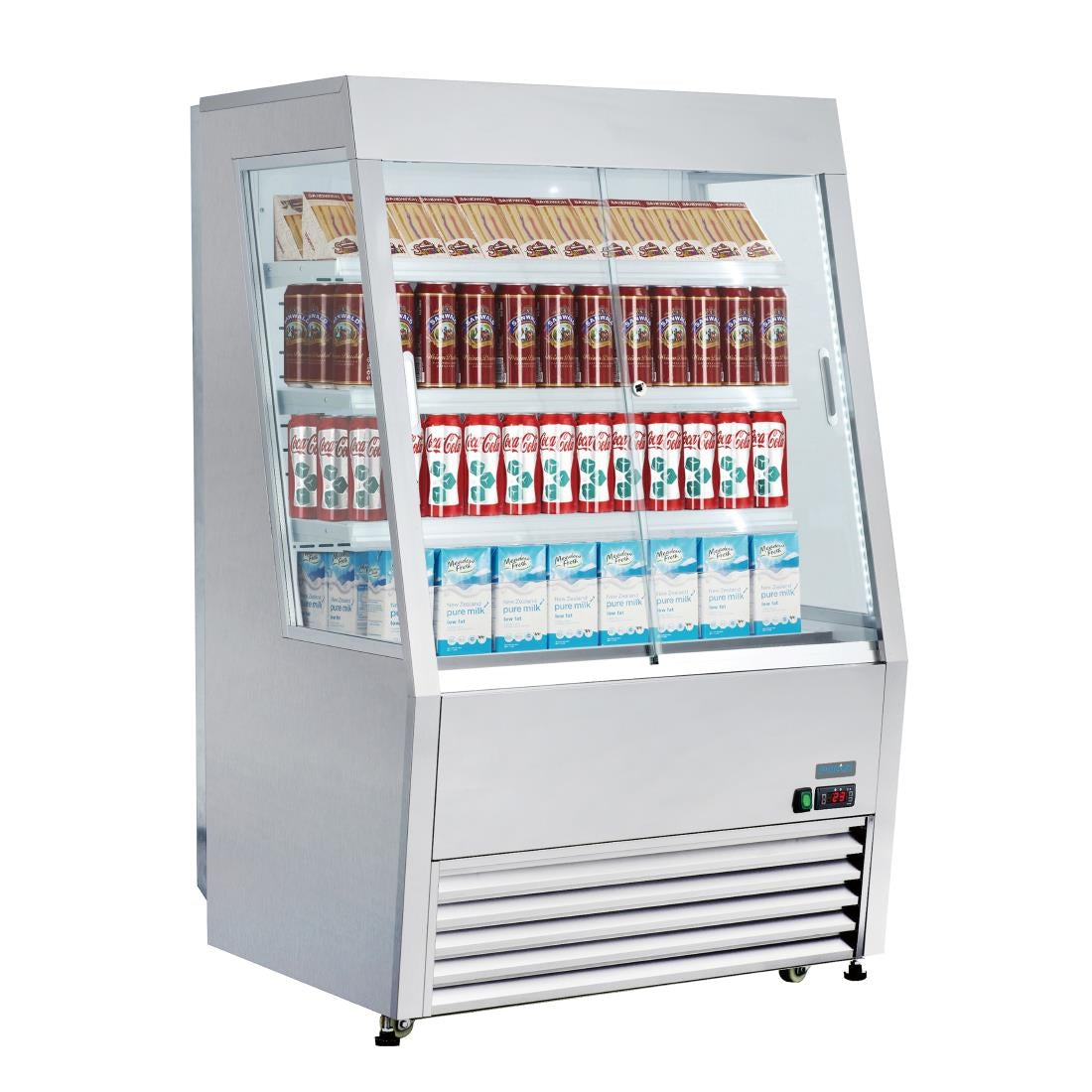 Vitrine réfrigérée libre-service économe en énergie Polar série G 390L