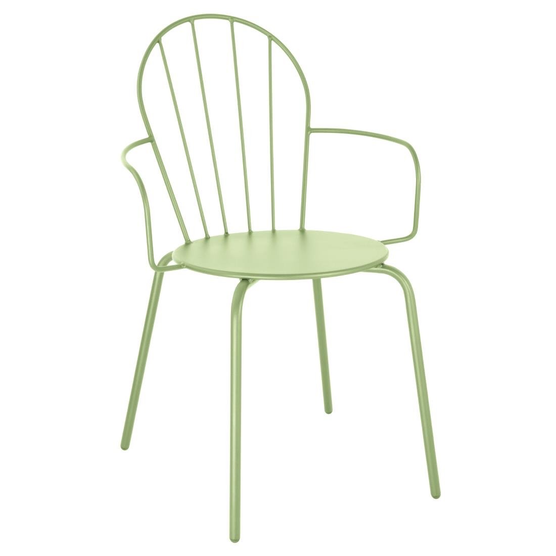 Fauteuils Bolero Adeline vert clair (lot de 4) - NISBETS