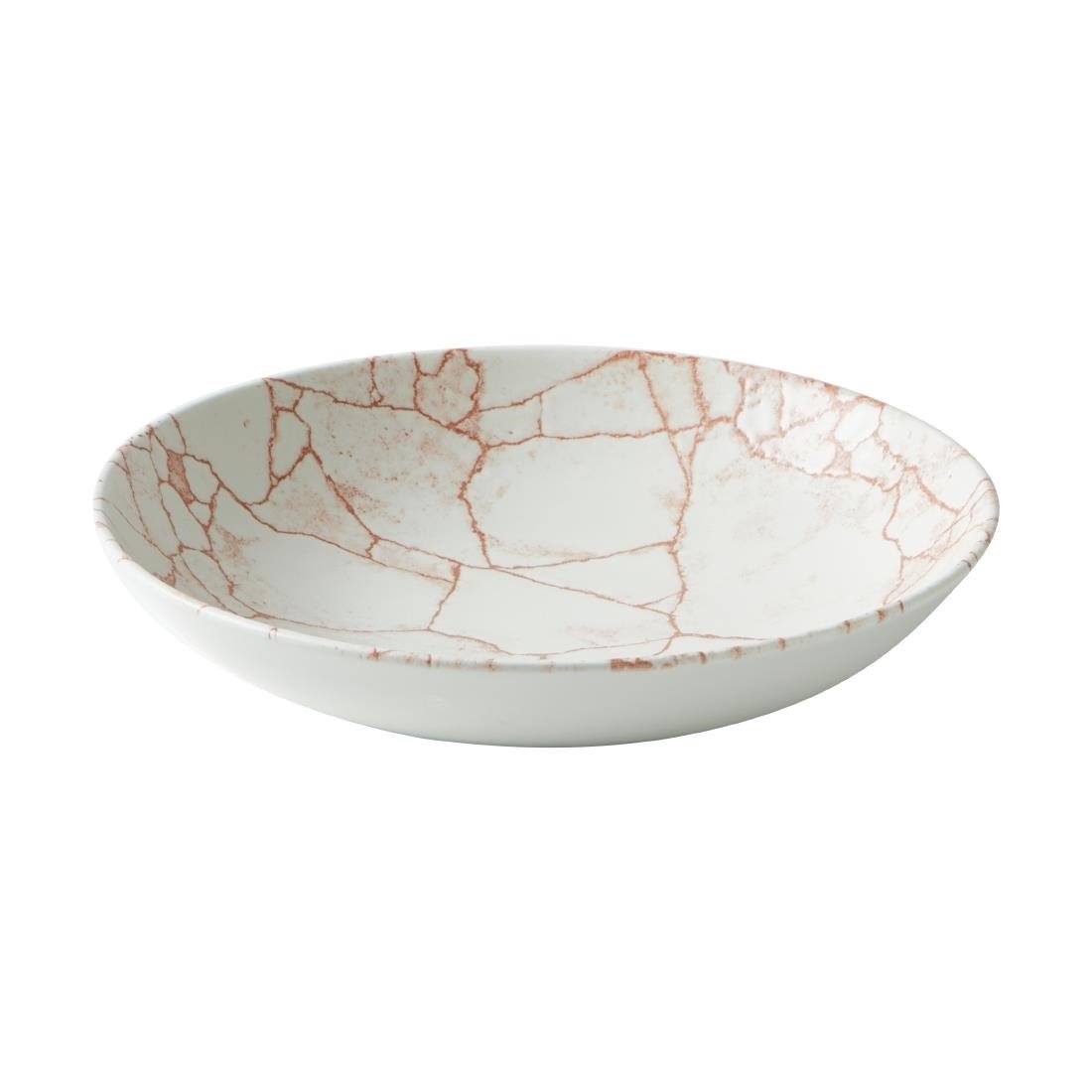 Assiettes coupes rondes Churchill Studio Prints Kintsugi Evolve Coral 248mm (Lot de 12)