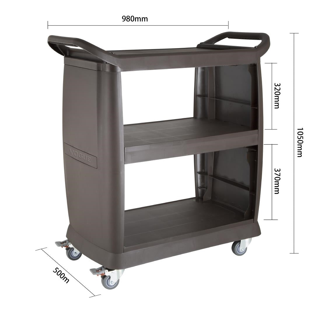 Chariot en polypropylène Vogue 980x505x1050 mm - NISBETS