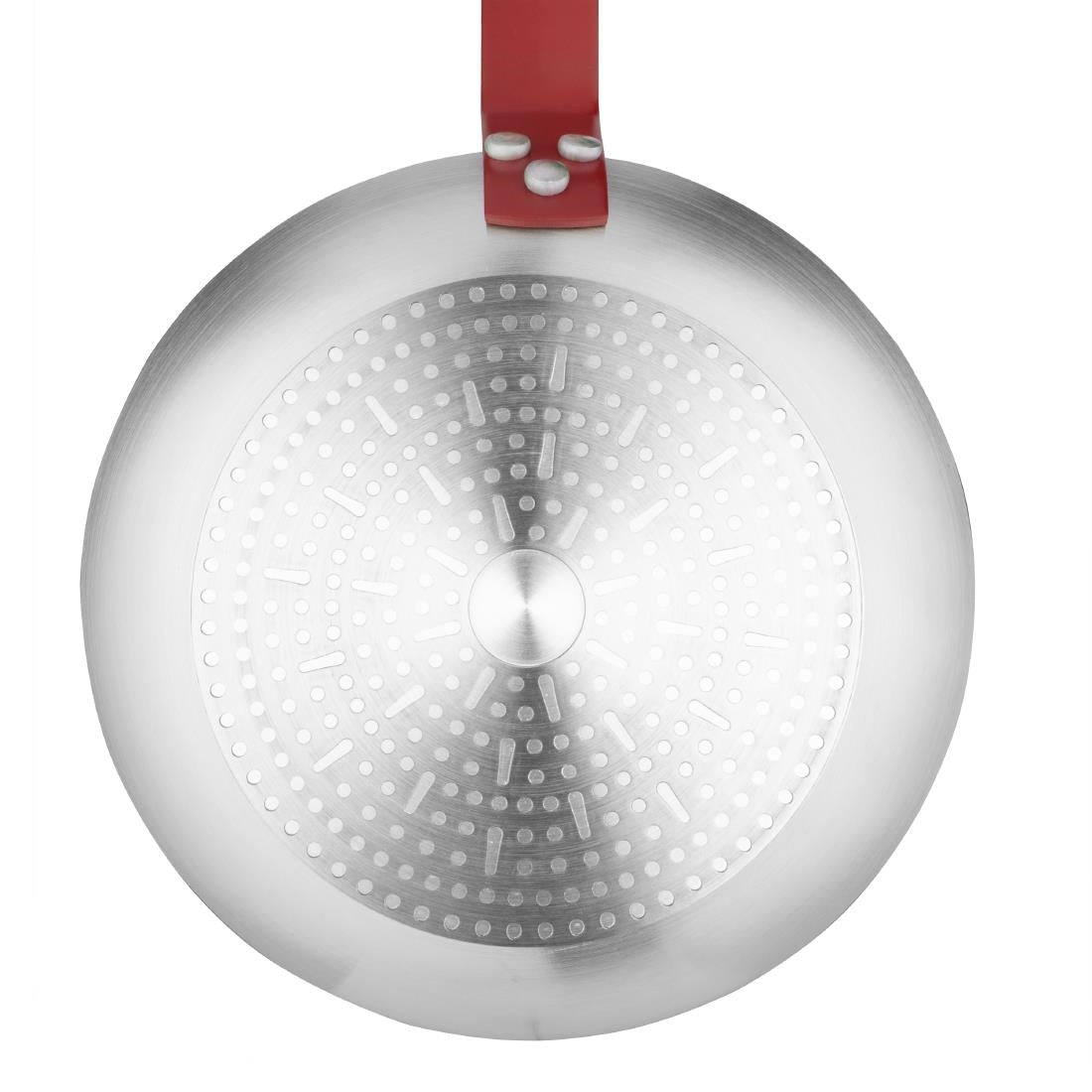 Poêle en aluminium antiadhésive Hygiplas Teflon Platinum Plus avec poignée rouge 24cm