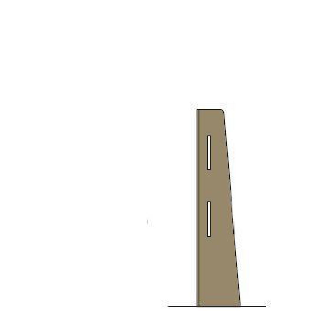 Poteau d'angle Canteen-Style Bolero chêne clair 860 x 200mm - NISBETS