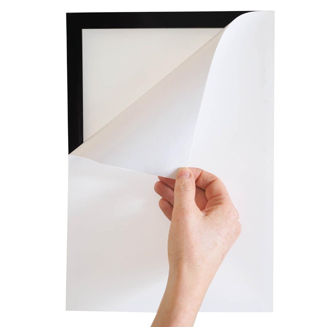 Cadres d'affichage autocollants Europel A4 noirs (lot de 2)