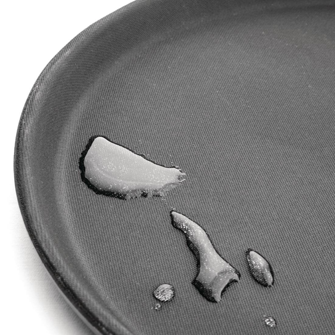 Offre spéciale : Lot de 6 plateaux ronds antidérapants en polypropylène Olympia Kristallon