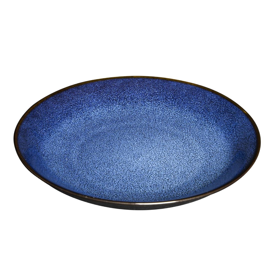Assiettes creuses Olympia Luna bleu nuit 205 mm (lot de 4)