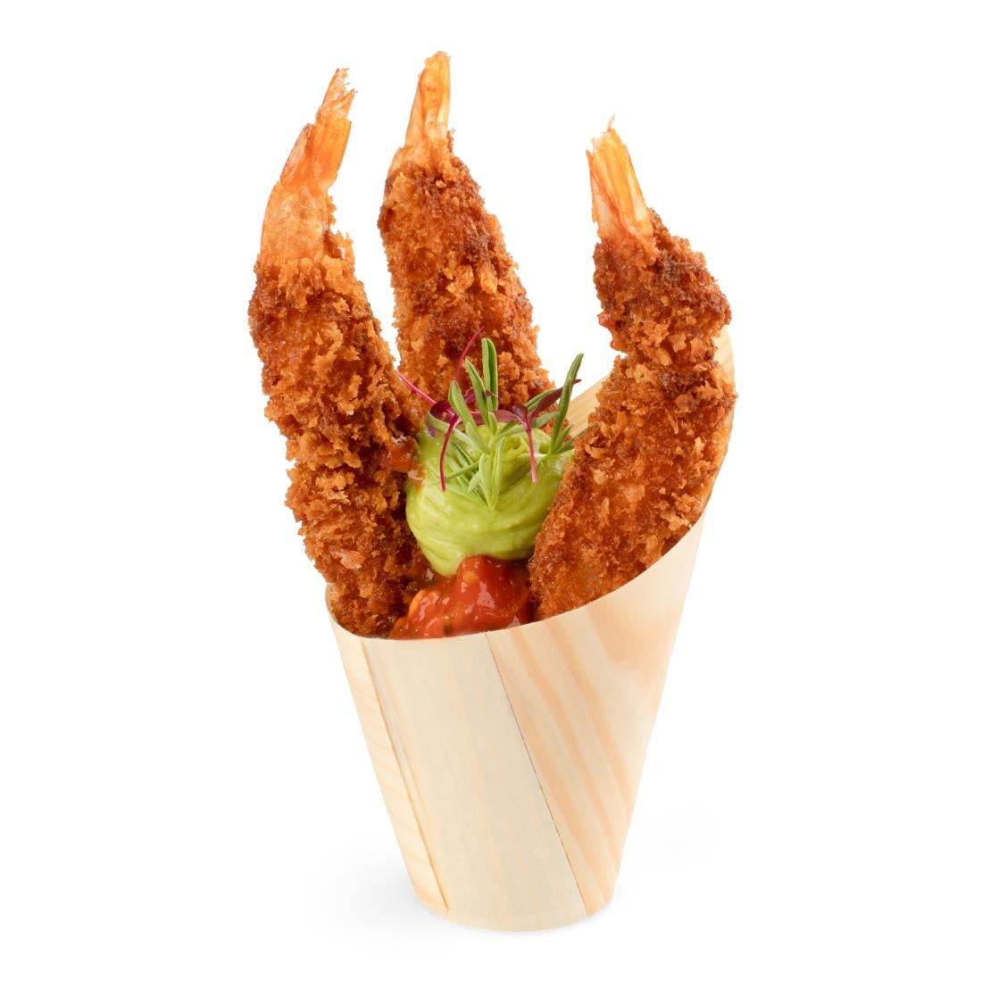 Coupelles obliques en bois FSC® Sier Disposables 220ml (lot de 30)