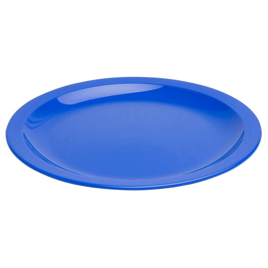 Assiettes en polypropylène Olympia Kristallon bleues 230mm (lot de 12)