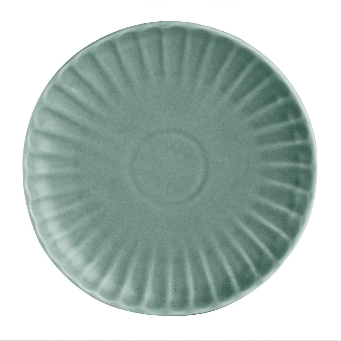 Assiettes plates Olympia Corallite vertes 205 mm (lot de 6)