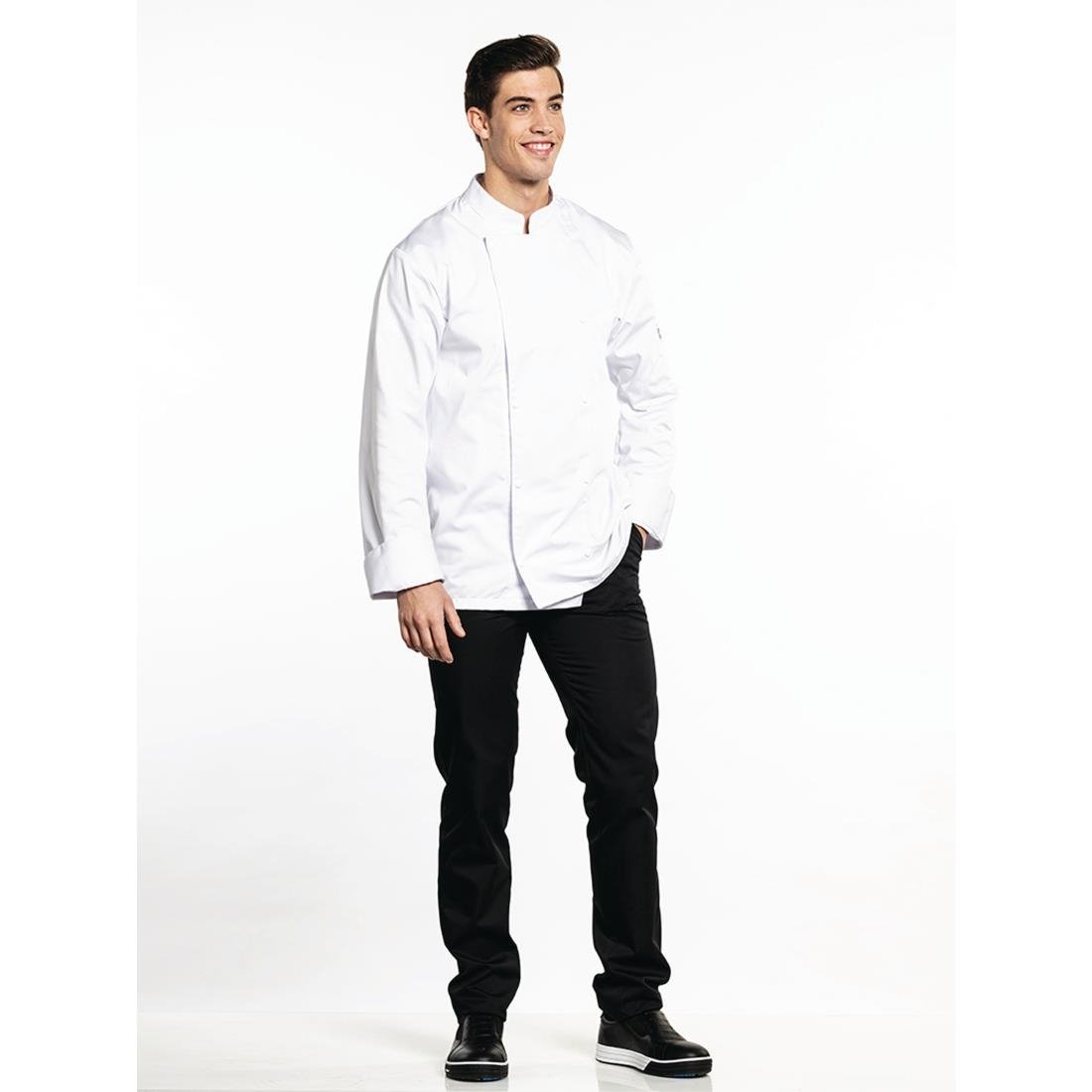 Veste de cuisine Chaud Devant Roma blanche - NISBETS