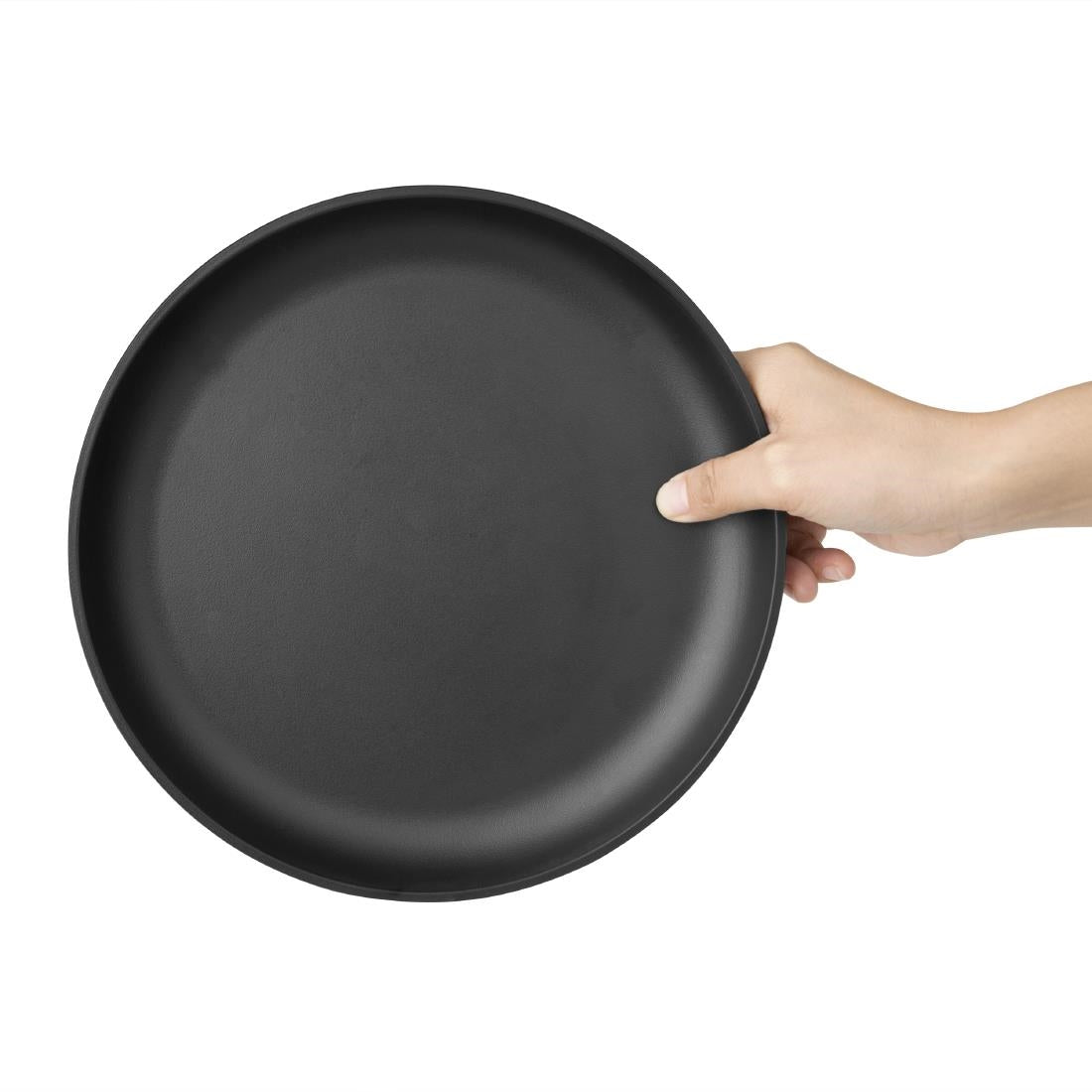 Assiettes coupes en mélamine Fusion Kristallon Olympia 230 x 35mm (lot de 6)