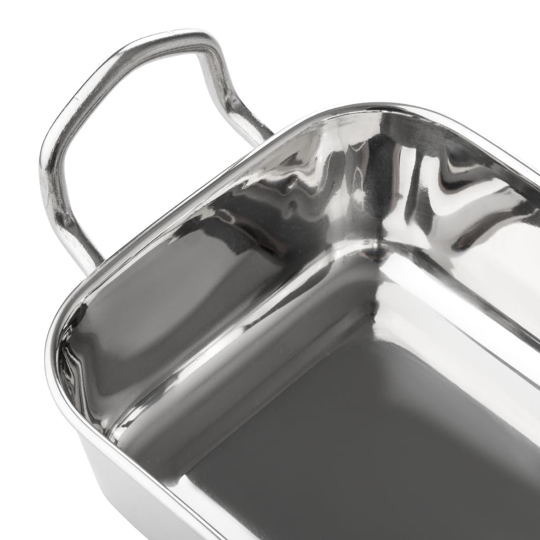 Plat de présentation en inox carré Olympia 115x115mm