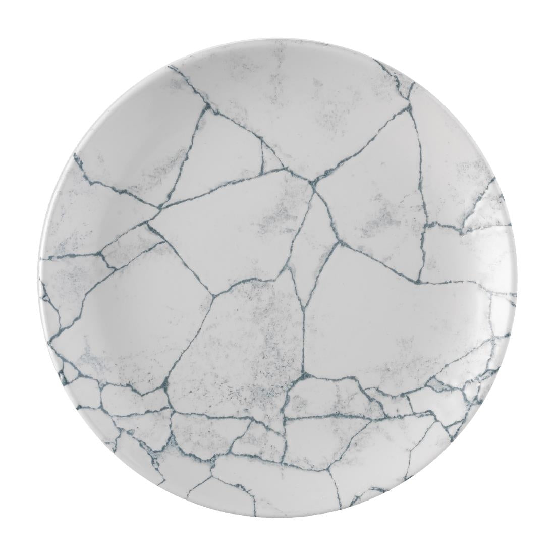 Assiettes rondes Churchill Studio Prints Kintsugi Pearl Evolve Grey 217mm (Lot de 12)