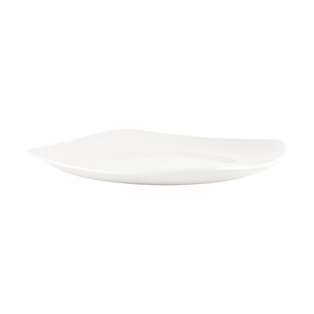 Assiettes blanches Churchill Plain Whiteware X squared 252mm (lot de 12)