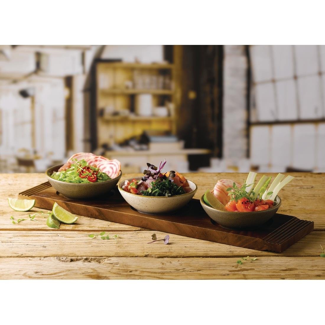 Bols à soupe peu profonds Churchill Stonecast Barley White 200ml (Lot de 12)