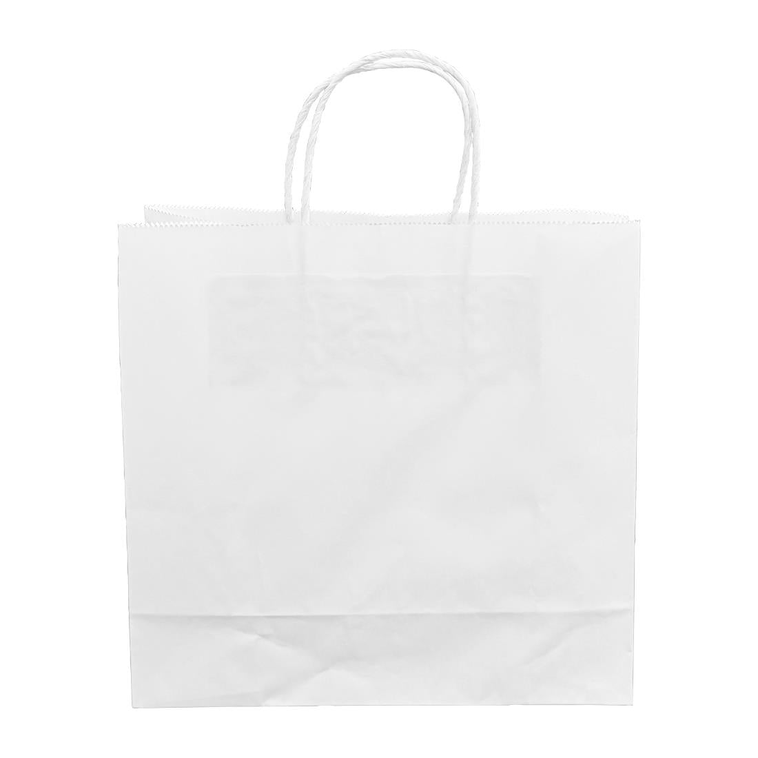 Petits sacs en papier avec poignée torsadée Fiesta Recyclable blancs (lot de 250)