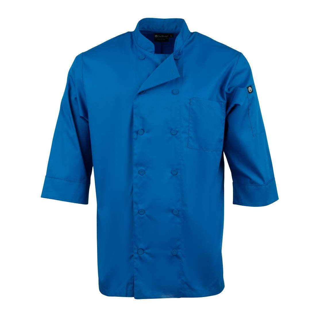 Veste de cuisine mixte Chef Works bleue - NISBETS