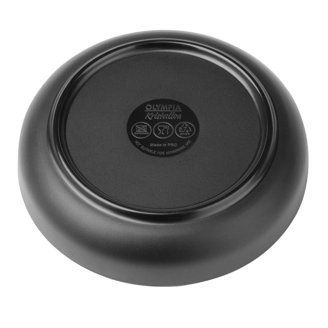 Assiettes coupes en mélamine Fusion Kristallon Olympia 130 x 30mm (Lot de 6)