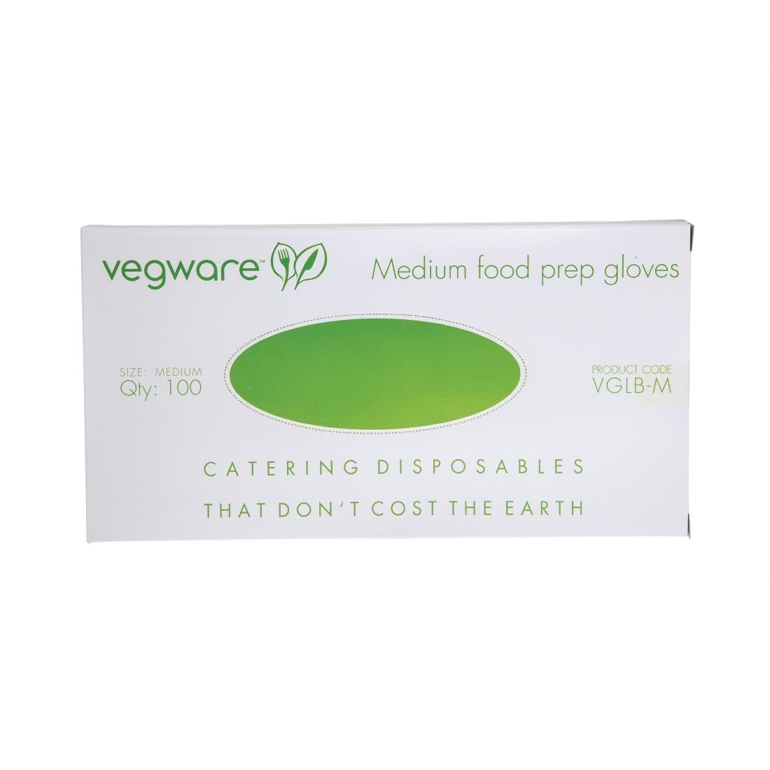Gants de préparation alimentaire compostables Vegware bleus taille M (lot de 2400) - NISBETS