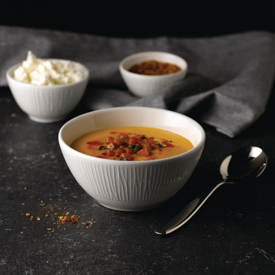 Pots à sauce Churchill Bamboo 110ml (Lot de 12)