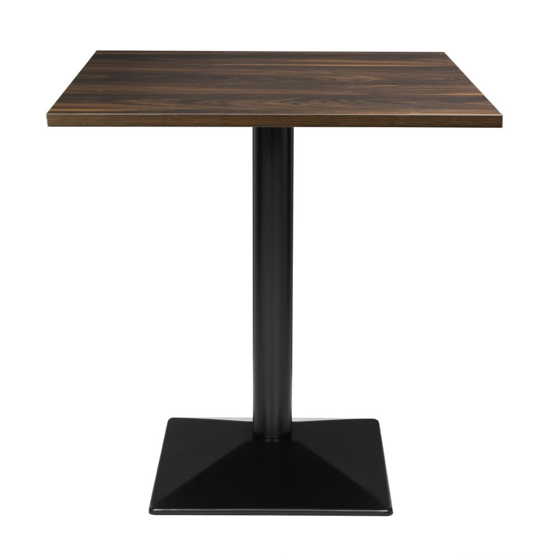 Table carrée Bolero Complete effet bois foncé 700mm