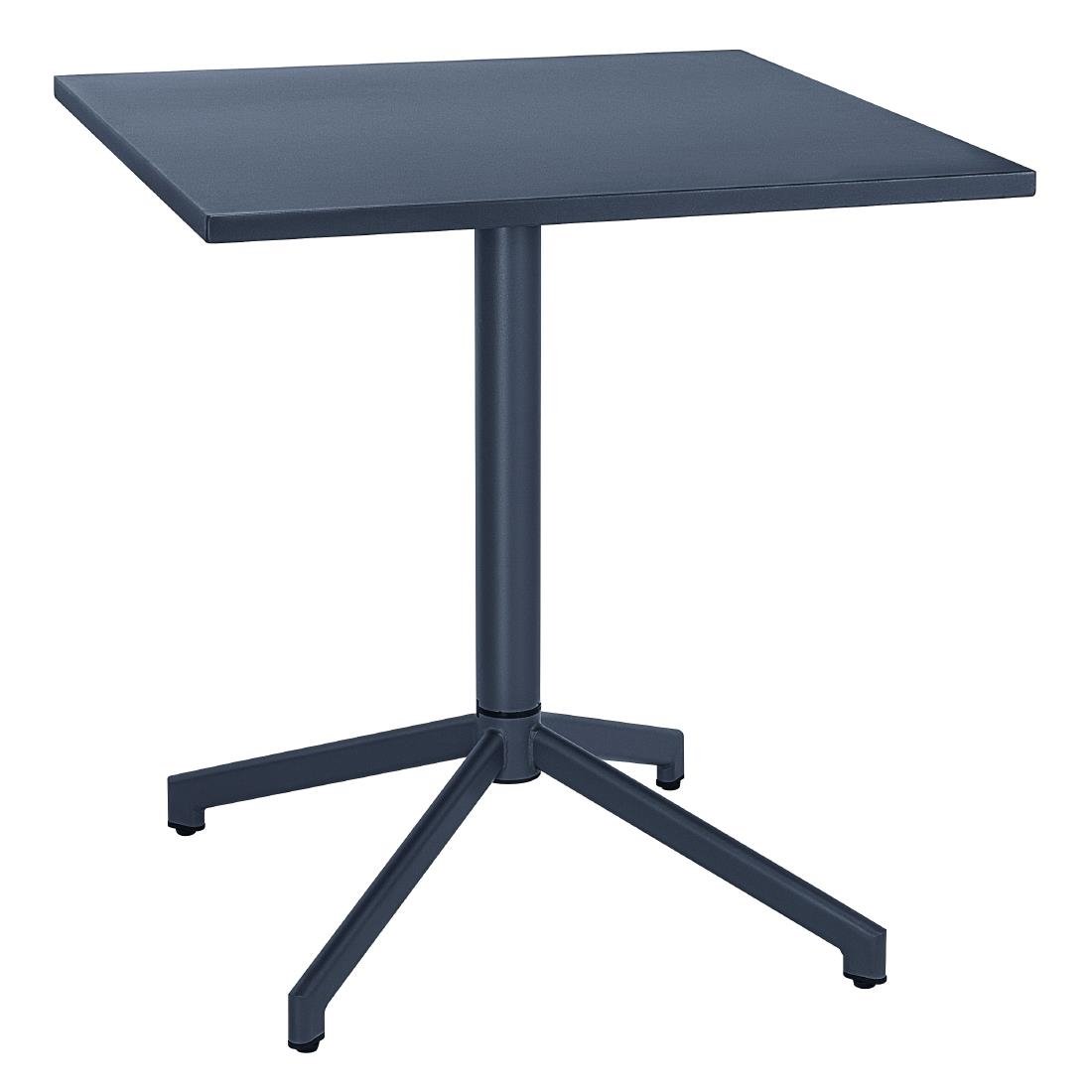 Table à plateau basculant Bolero Porto bleu ardoise 700x750 mm - NISBETS