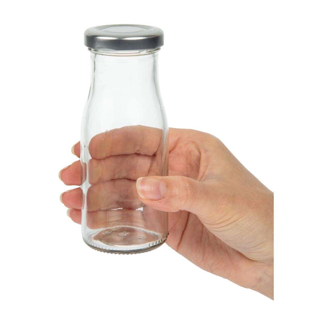 Couvercles métal pour mini bouteilles de lait (lot de 18) - NISBETS