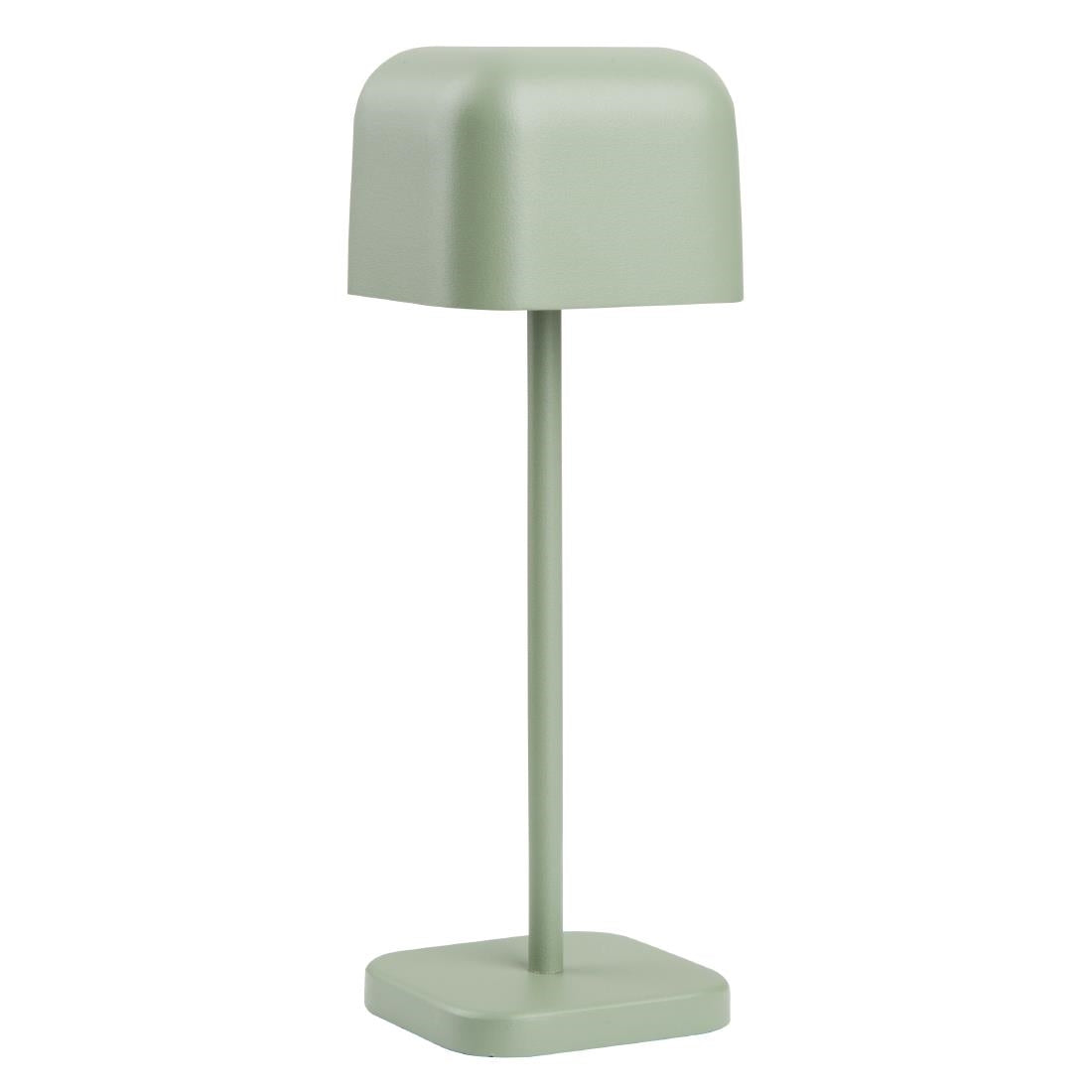Lampe de table avec abat-jour carré Olympia Lucca verte 200mm