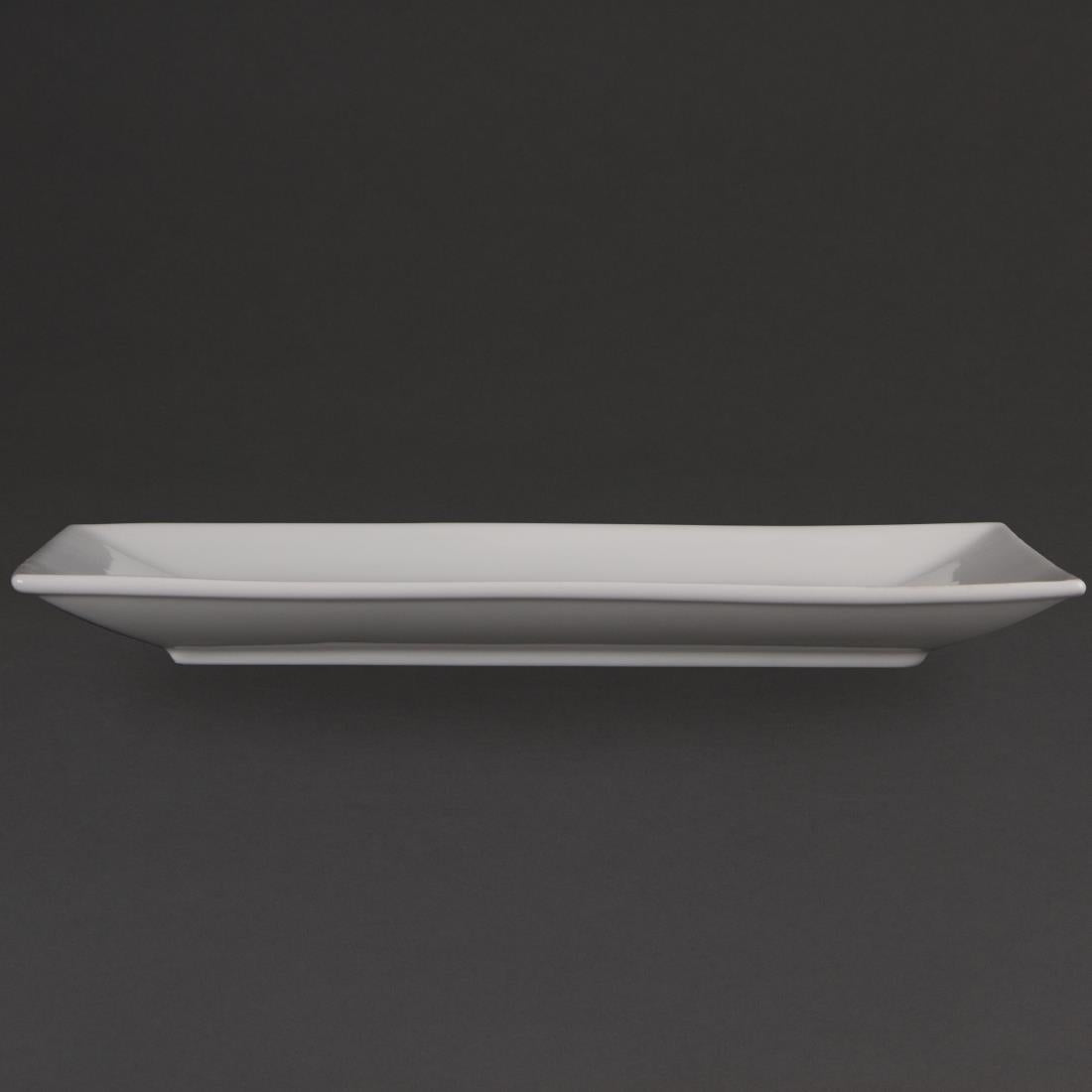 Plat rectangulaire de service 310 x 180mm Olympia (Lot de 2) - NISBETS