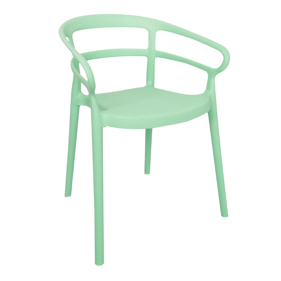 Fauteuils Bolero Mateo Café vert menthe (lot de 2)