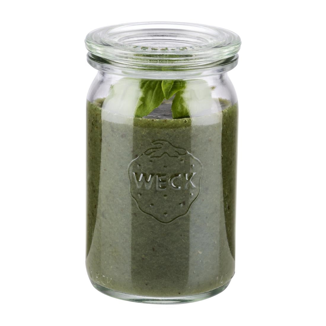 Bocaux en verre cylindriques avec couvercle Weck APS 145 ml (lot de 12) - NISBETS