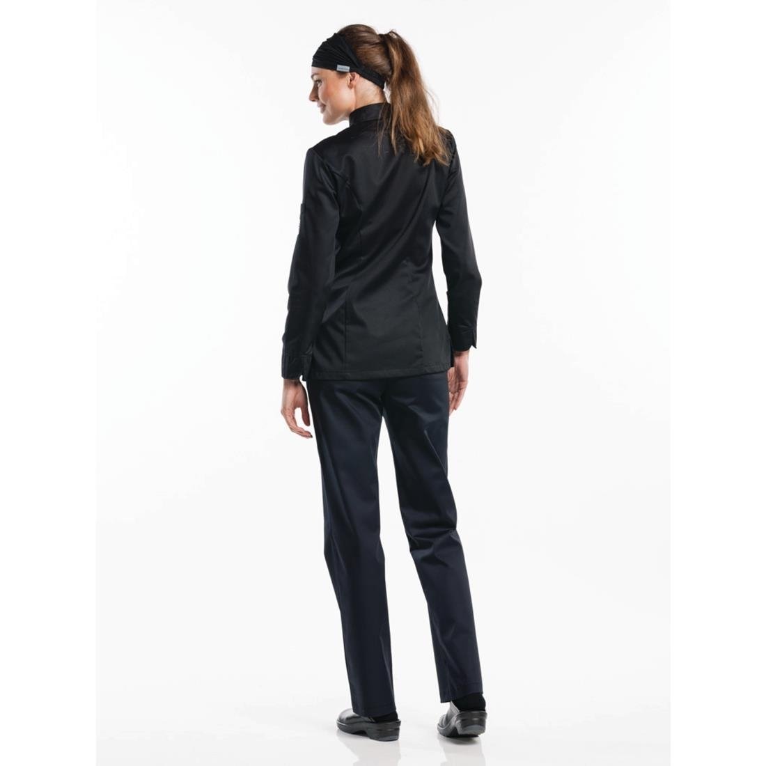 Veste de cuisine femme Chaud Devant Monza noire - Taille XL