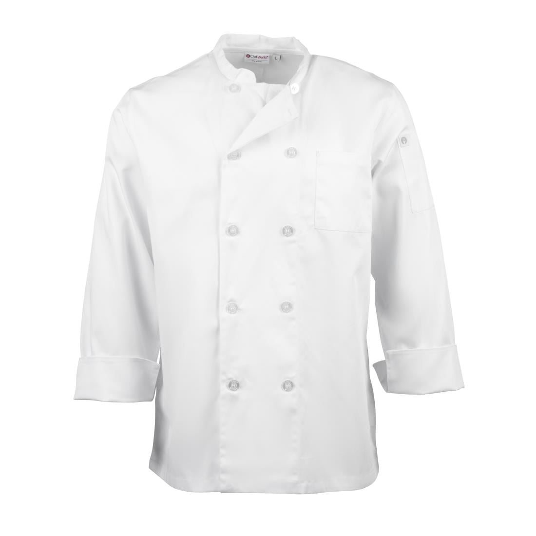 Veste de cuisine mixte Le Mans Chef Works blanche - NISBETS